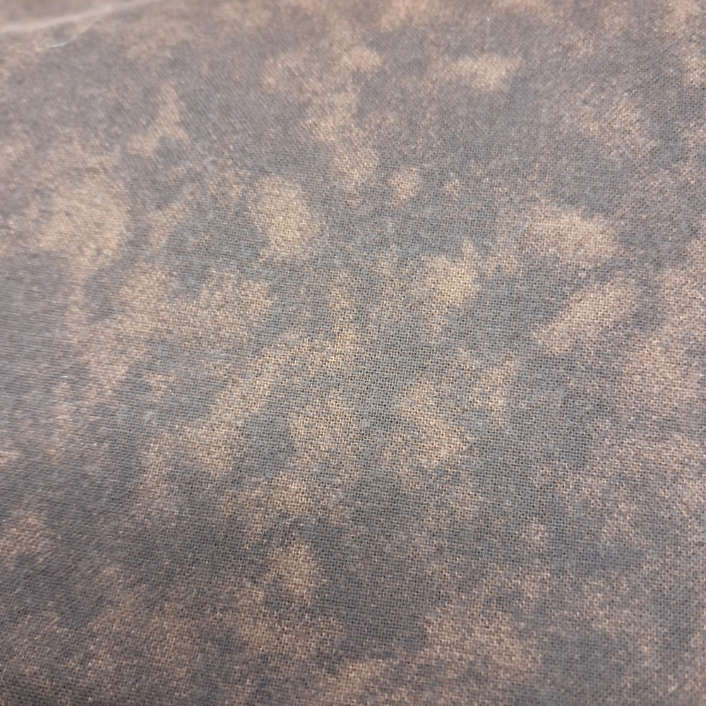 Brown Tan Marble Tie Dye Fabric Remnant 1 Yard x 8 Inches Craft Sewing